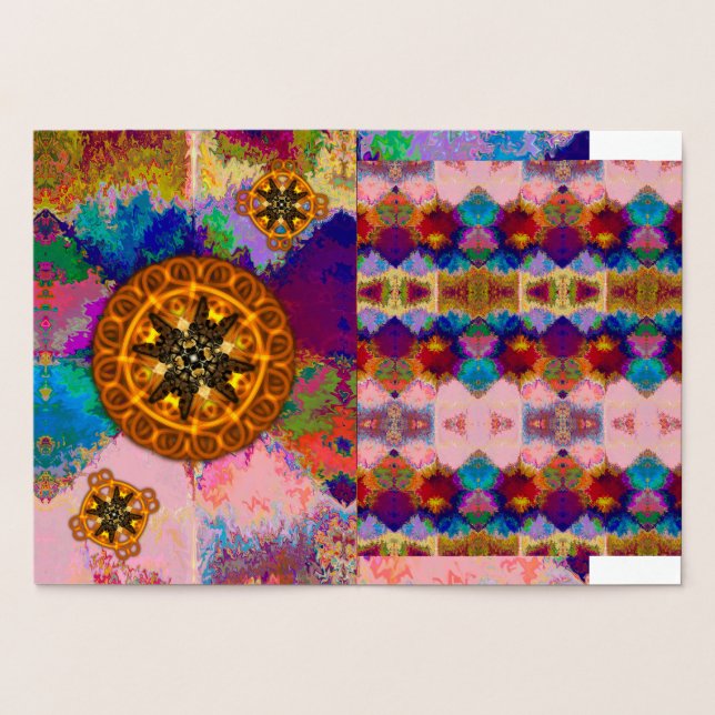 Tarjeta Con Relieve Metalizado el universo (Interior)