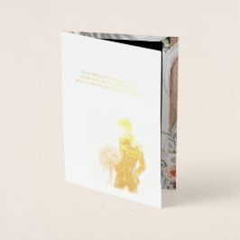 Tarjeta Con Relieve Metalizado Elegant Burgundy & Blush Floral Watercolor Invite