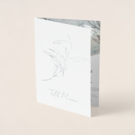 Tarjeta Con Relieve Metalizado elegant design and timeless typograph