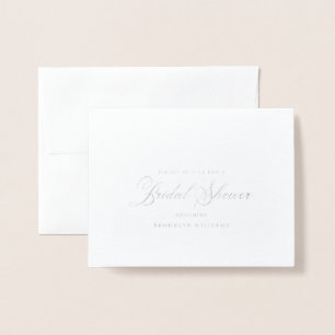 Tarjeta Con Relieve Metalizado Elegante caligrafía tarjeta de Relieve metalizado 