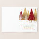 Tarjeta Con Relieve Metalizado Elegante 'Esta es la temporada Red and Gold Corpor (Interior)