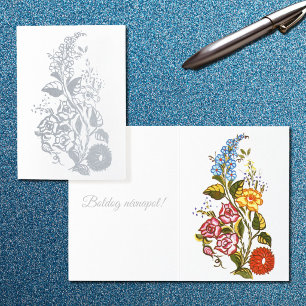 Tarjeta Con Relieve Metalizado Elegante Kalocsai  -  lujo plata sobre blanco
