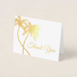 Tarjeta Con Relieve Metalizado Elegante Logotipo Palm Trees Relieve metalizado do