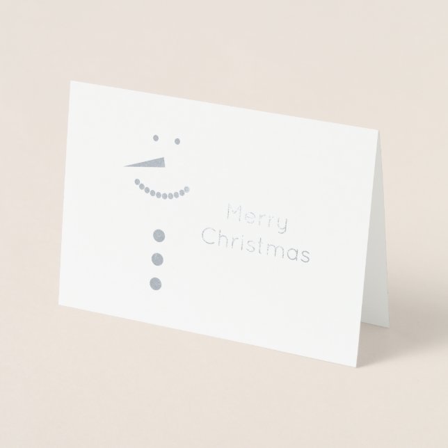 Tarjeta Con Relieve Metalizado elegante Relieve metalizado de oro real Feliz Navi (Anverso)