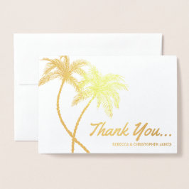 Tarjeta Con Relieve Metalizado Elegante Relieve metalizado dorado Gracias Cartas 