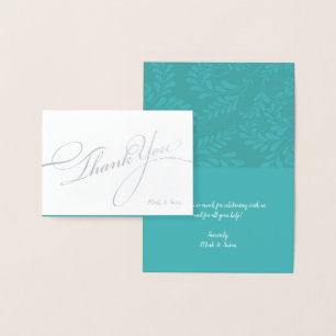 Tarjeta Con Relieve Metalizado Elegante Relieve metalizado Flourish Tarjeta de ag