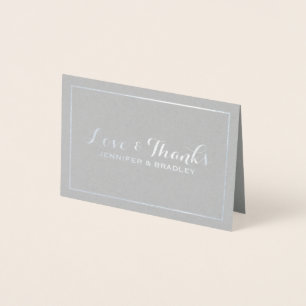 Tarjeta Con Relieve Metalizado Elegante Relieve metalizado silencioso simple Boda