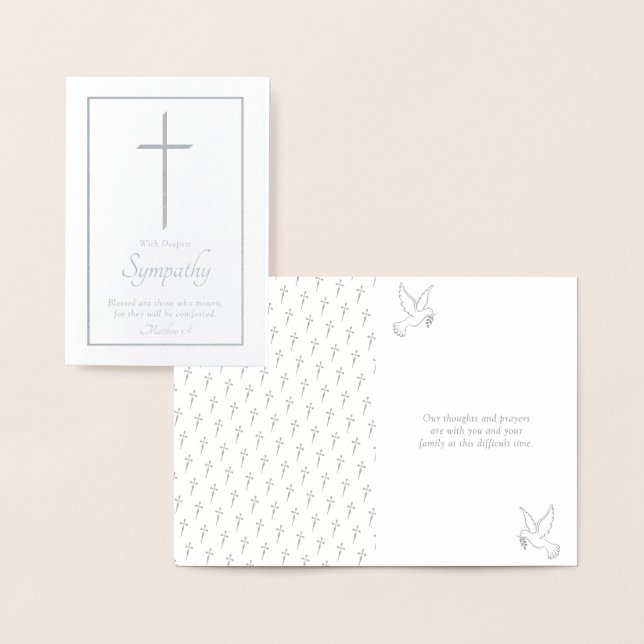 Tarjeta Con Relieve Metalizado Elegante simpatía cruzada (Demostración)