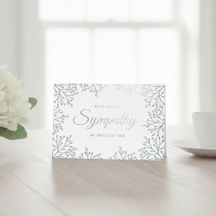 Tarjeta Con Relieve Metalizado Elegante simpatía floral