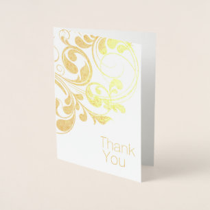 Tarjeta Con Relieve Metalizado Elegante tarjeta de agradecimiento al Relieve meta