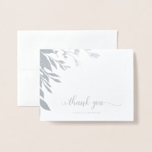 Tarjeta Con Relieve Metalizado Elegante tarjeta de caligrafía gracias a Relieve m