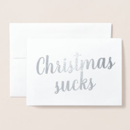 Tarjeta Con Relieve Metalizado Elegantes Navidades Sucks