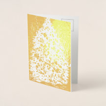 Elegantes Navidades tarjeta de Relieve metalizado 