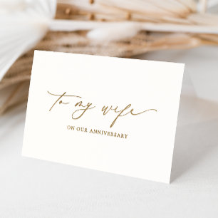 Tarjeta Con Relieve Metalizado Ellesmere A Mi Mujer En Nuestro Aniversario