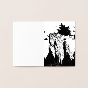 Tarjeta Con Relieve Metalizado espíritu de la montaña
