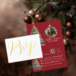 Tarjeta Con Relieve Metalizado Esta es la temporada para casarse con RSVP (Árbol