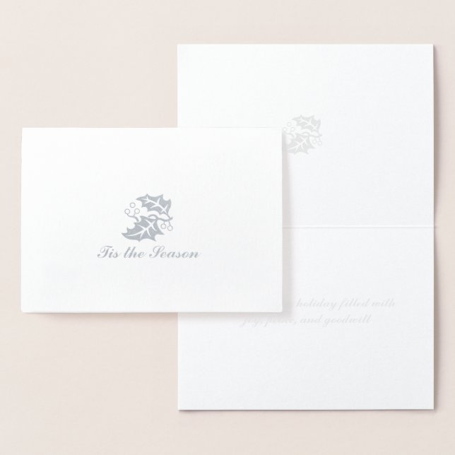 Tarjeta Con Relieve Metalizado Este Es El Relieve metalizado plateado De Temporad (Demostración)