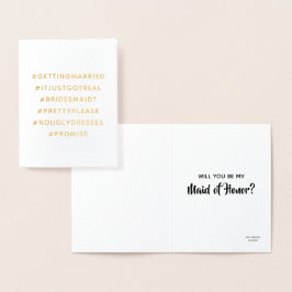 Tarjeta Con Relieve Metalizado Etiquetado de hash se ha vuelto real - Divertida d