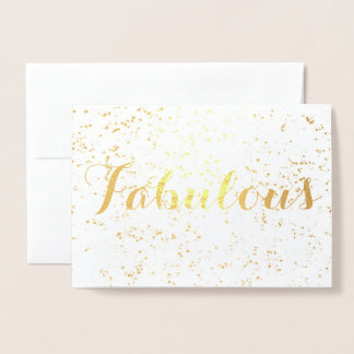 Tarjeta Con Relieve Metalizado Fabuloso cumpleaños