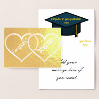 felicitación dulces mensajes de graduación oro