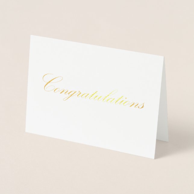 Tarjeta Con Relieve Metalizado Felicitaciones (Anverso)
