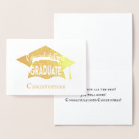 Felicitaciones Elegante Moderno Graduación de Tapó