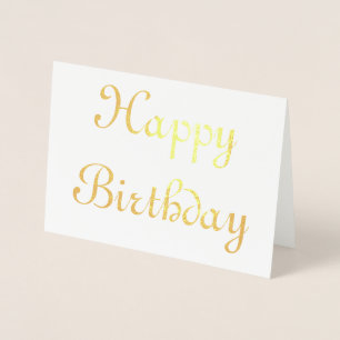 Tarjeta Con Relieve Metalizado Feliz cumpleaños