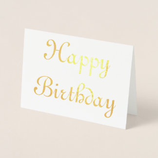 Tarjeta Con Relieve Metalizado Feliz cumpleaños