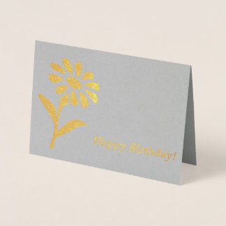 Tarjeta Con Relieve Metalizado ¡Feliz cumpleaños!