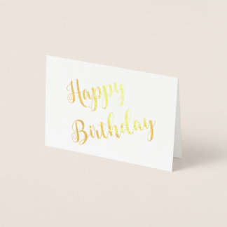 Tarjeta Con Relieve Metalizado Feliz cumpleaños, Personalizado de ocasión especia