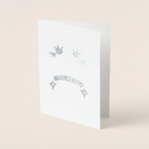 Tarjeta Con Relieve Metalizado Feliz Día de la Boda Sí Lo Hacemos