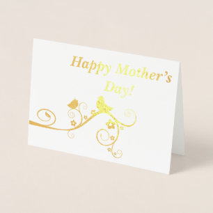 Tarjeta Con Relieve Metalizado ¡Feliz Día de la Madre!