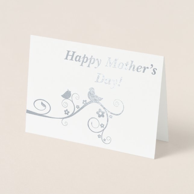 Tarjeta Con Relieve Metalizado ¡Feliz Día de la Madre! (Anverso)