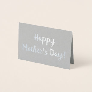 Tarjeta Con Relieve Metalizado Feliz Día de la Madre