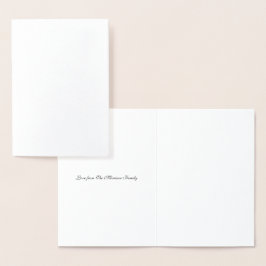 Tarjeta Con Relieve Metalizado Feliz Día de San Valentín personalizado puntos de 