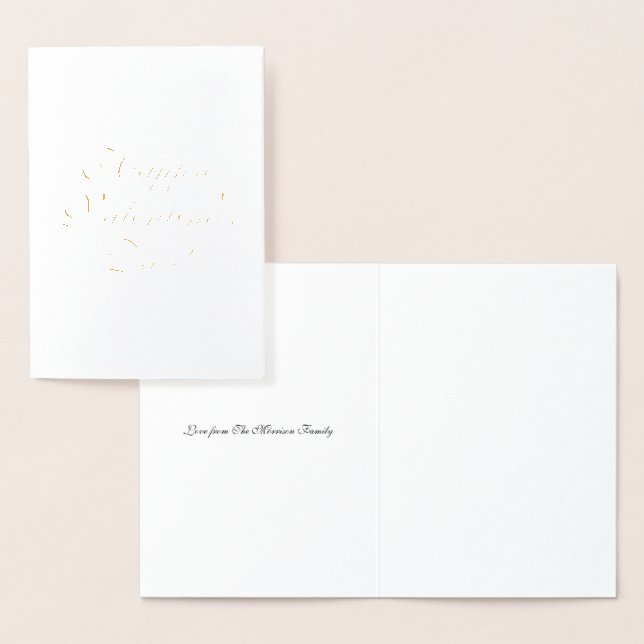 Tarjeta Con Relieve Metalizado Feliz Día de San Valentín personalizado puntos de  (Demostración)