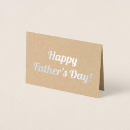 Tarjeta Con Relieve Metalizado Feliz Día del Padre