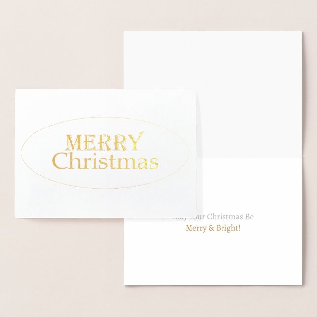 Tarjeta Con Relieve Metalizado Feliz Moda navideña en plata y oro (Demostración)