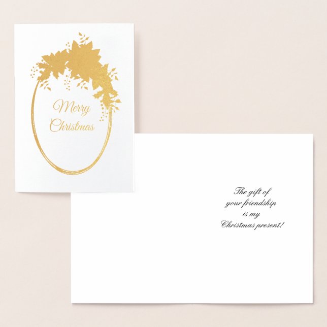 Tarjeta Con Relieve Metalizado Feliz Navidad (Demostración)