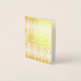 Tarjeta Con Relieve Metalizado Feliz Navidad