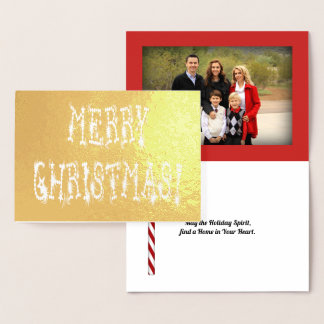 Tarjeta Con Relieve Metalizado Feliz Navidad Bauble Stars Font and Personalizado 