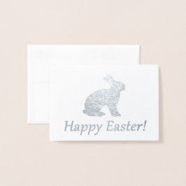 Tarjeta Con Relieve Metalizado ¡Feliz Pascua!