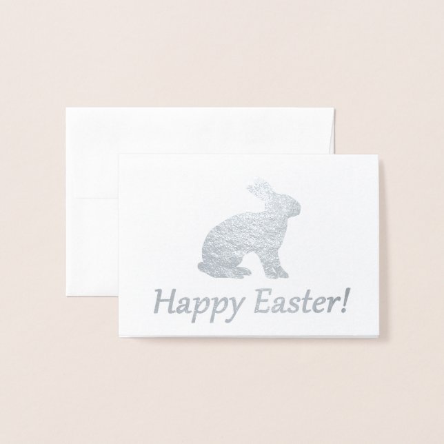 Tarjeta Con Relieve Metalizado ¡Feliz Pascua! (Anverso con sobre)
