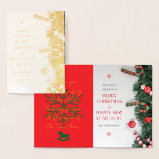 Tarjeta Con Relieve Metalizado Foil Invitation