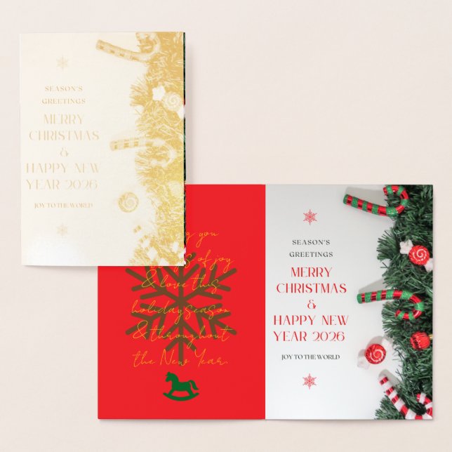 Tarjeta Con Relieve Metalizado Foil Invitation (Demostración)