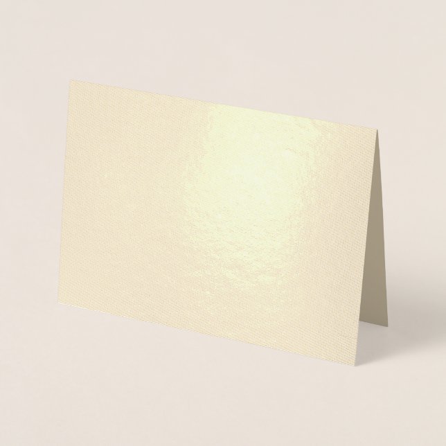 Tarjeta Con Relieve Metalizado Fondo beige suave - Diseño Boda (Anverso)