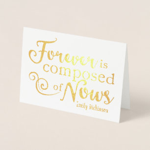 Tarjeta Con Relieve Metalizado Forever Se Compone De Novedades
