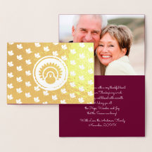 Foto personalizada | Hojas de otoño, Día de Acción