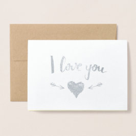 Tarjeta Con Relieve Metalizado Funny Raccoon El día de San Valentín