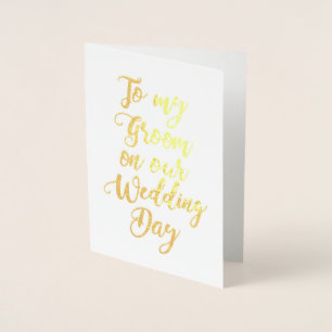 Tarjeta Con Relieve Metalizado Futuro marido de Fiance Wedding Groom